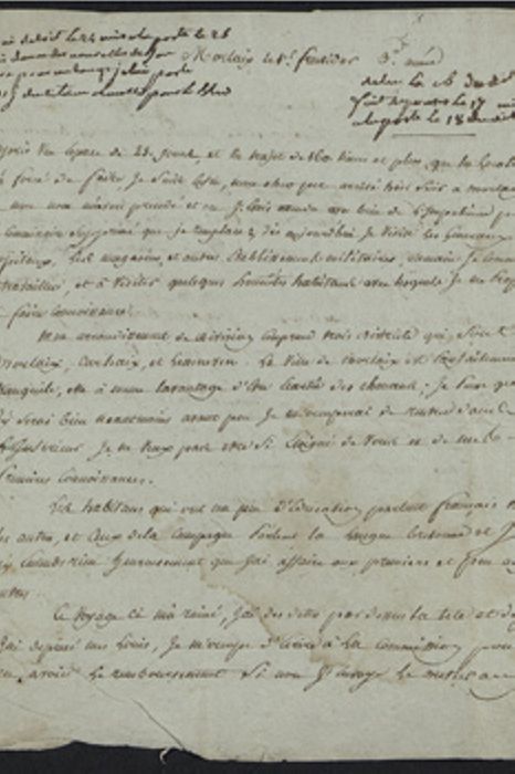 Lettre du citoyen Barchou de Ladon (1795)