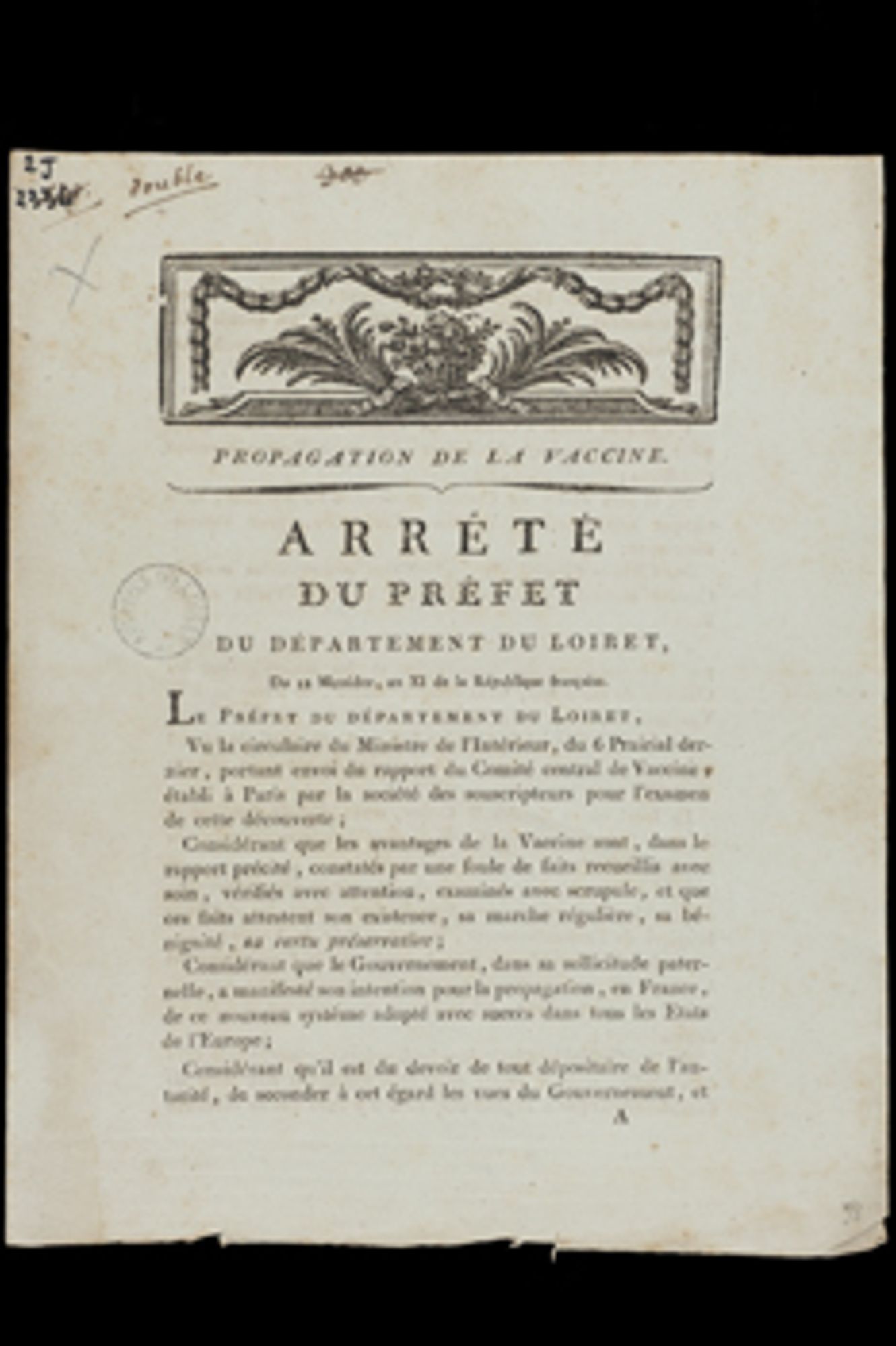 Lutte contre la variole