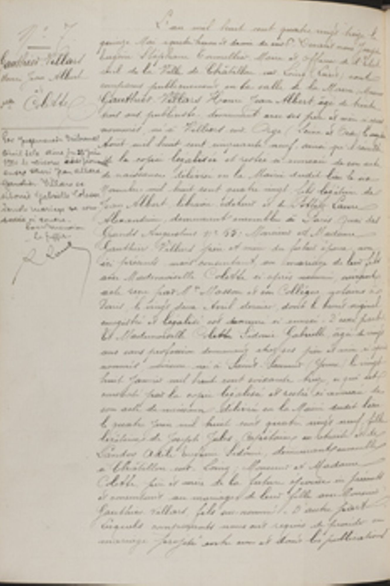 Acte de mariage de Colette, 15 mai 1893, Châtillon-Coligny