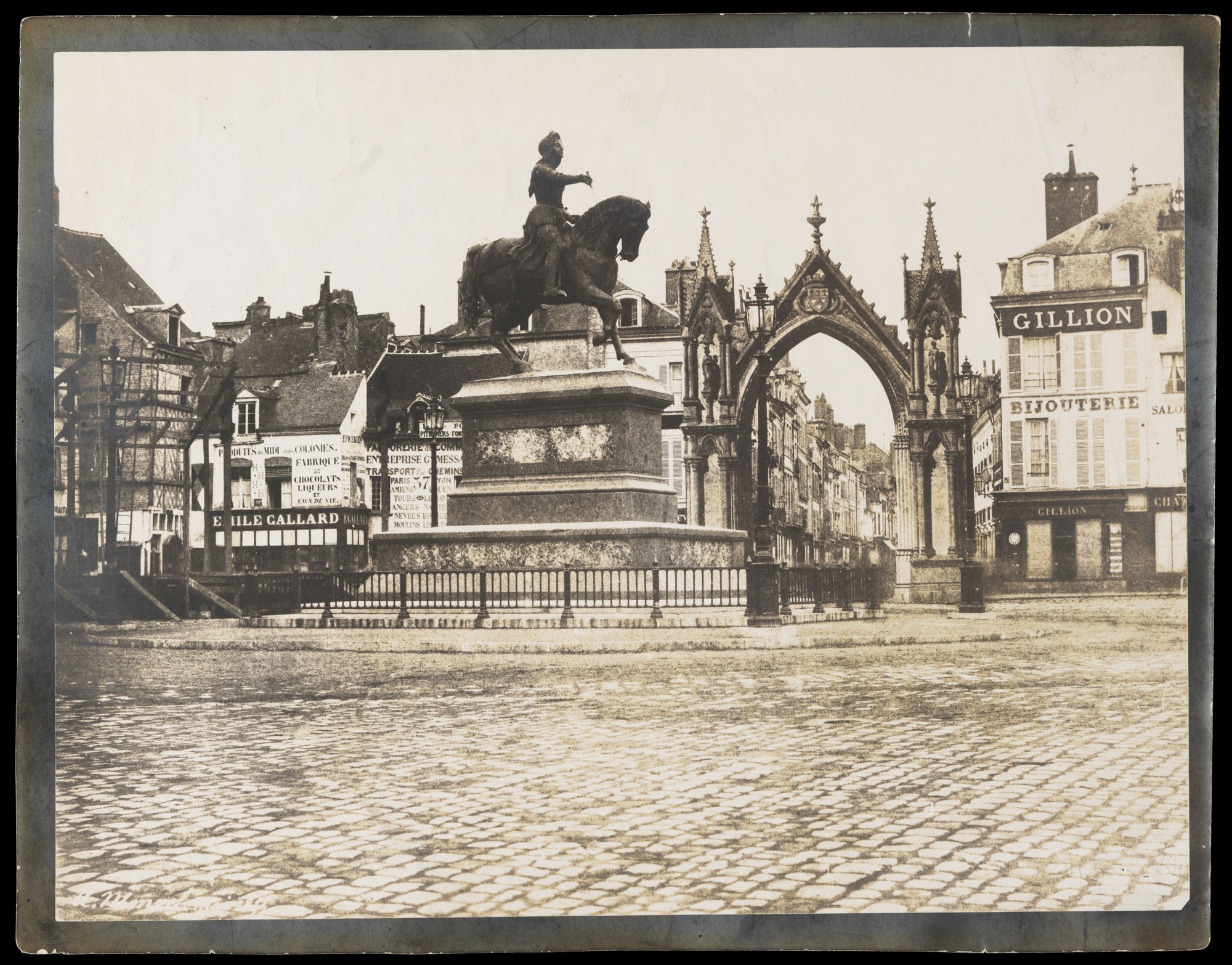 La place du Martroi en 1855