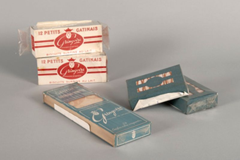 Modèles d’emballages pour biscuits, déposés par les établissements Gringoire de Pithiviers (1950)