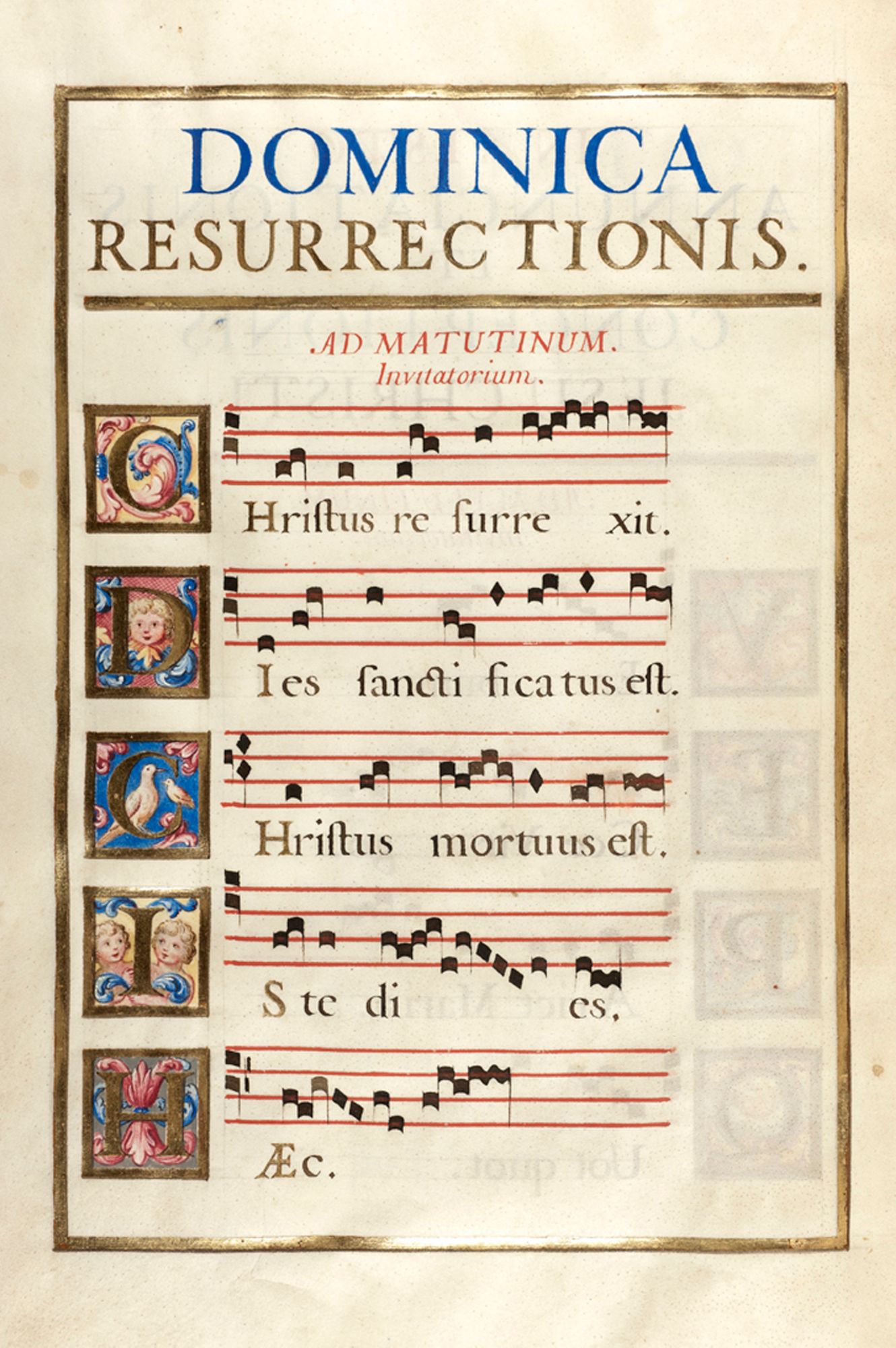 Antiphonaire de l'église Saint-Pierre-Empont d'Orléans, registre, parchemin, 1699, 21 pages.