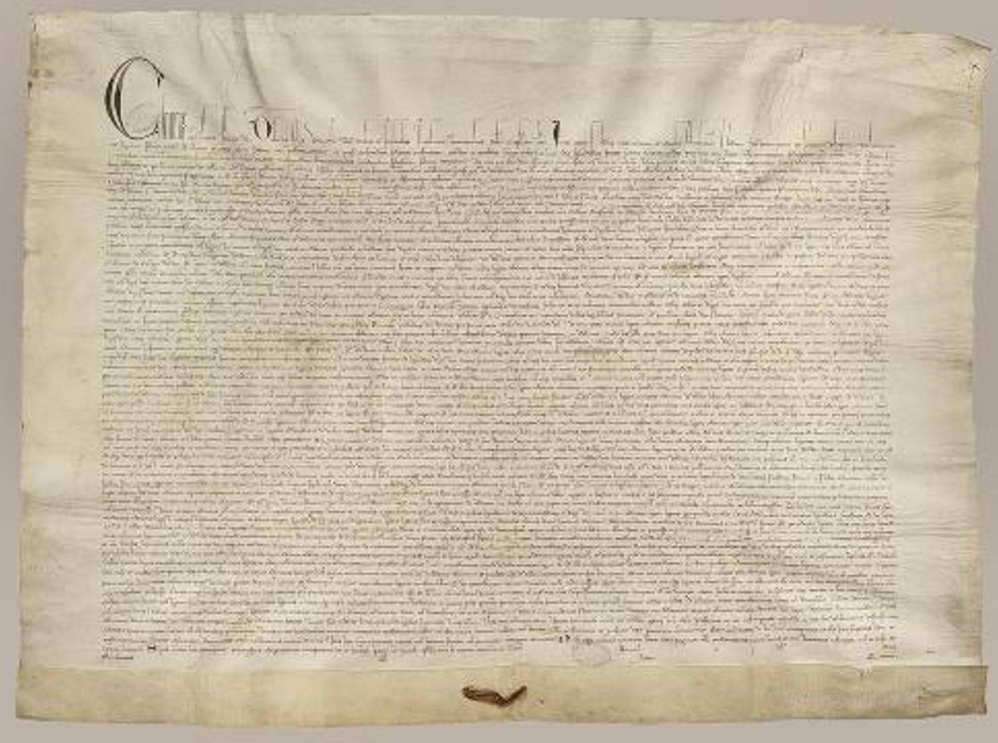 Bulle du pape Clément V créant une université à Orléans en 1306.