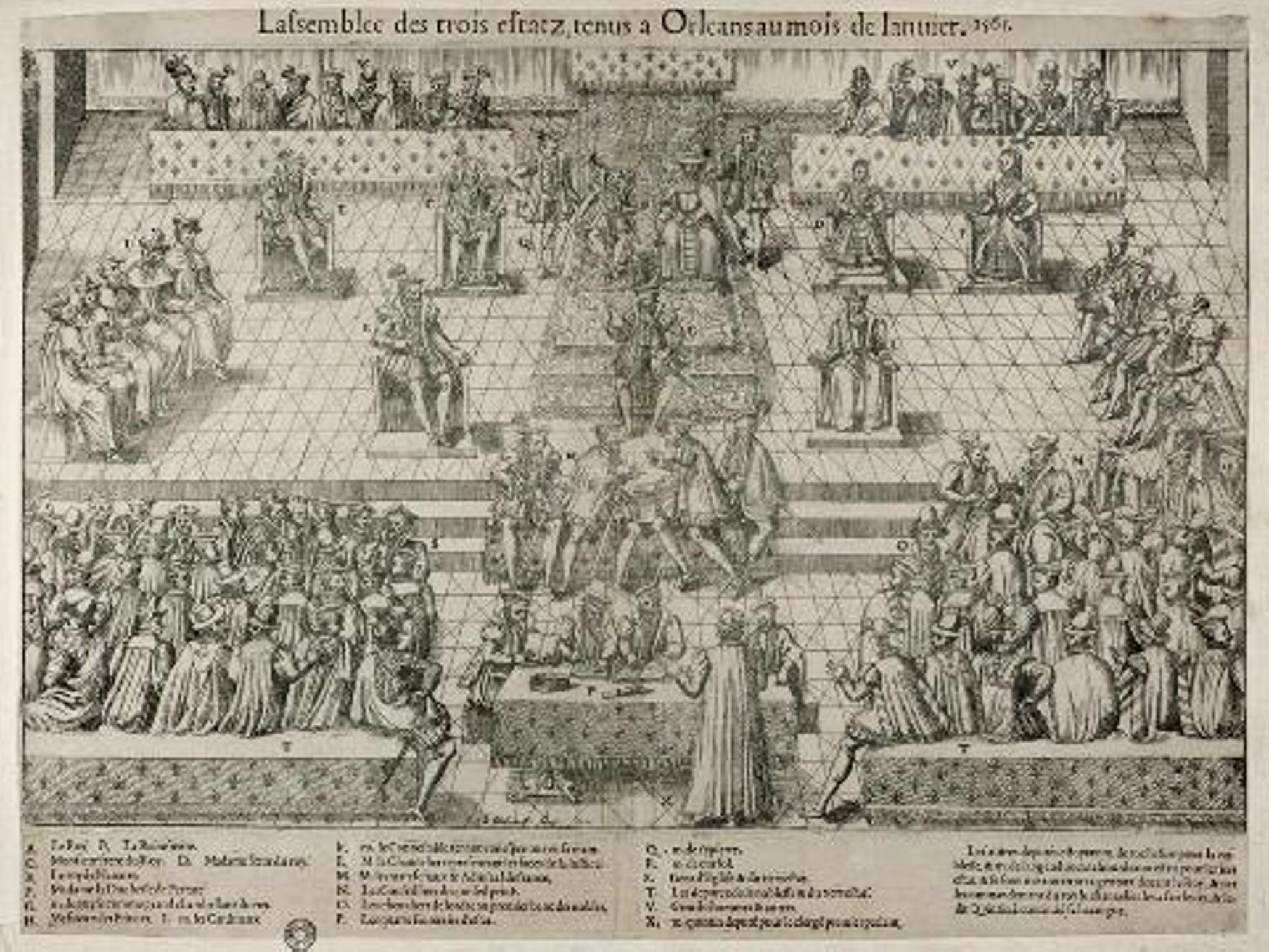 La tenue des Etats généraux à Orléans en 1561.