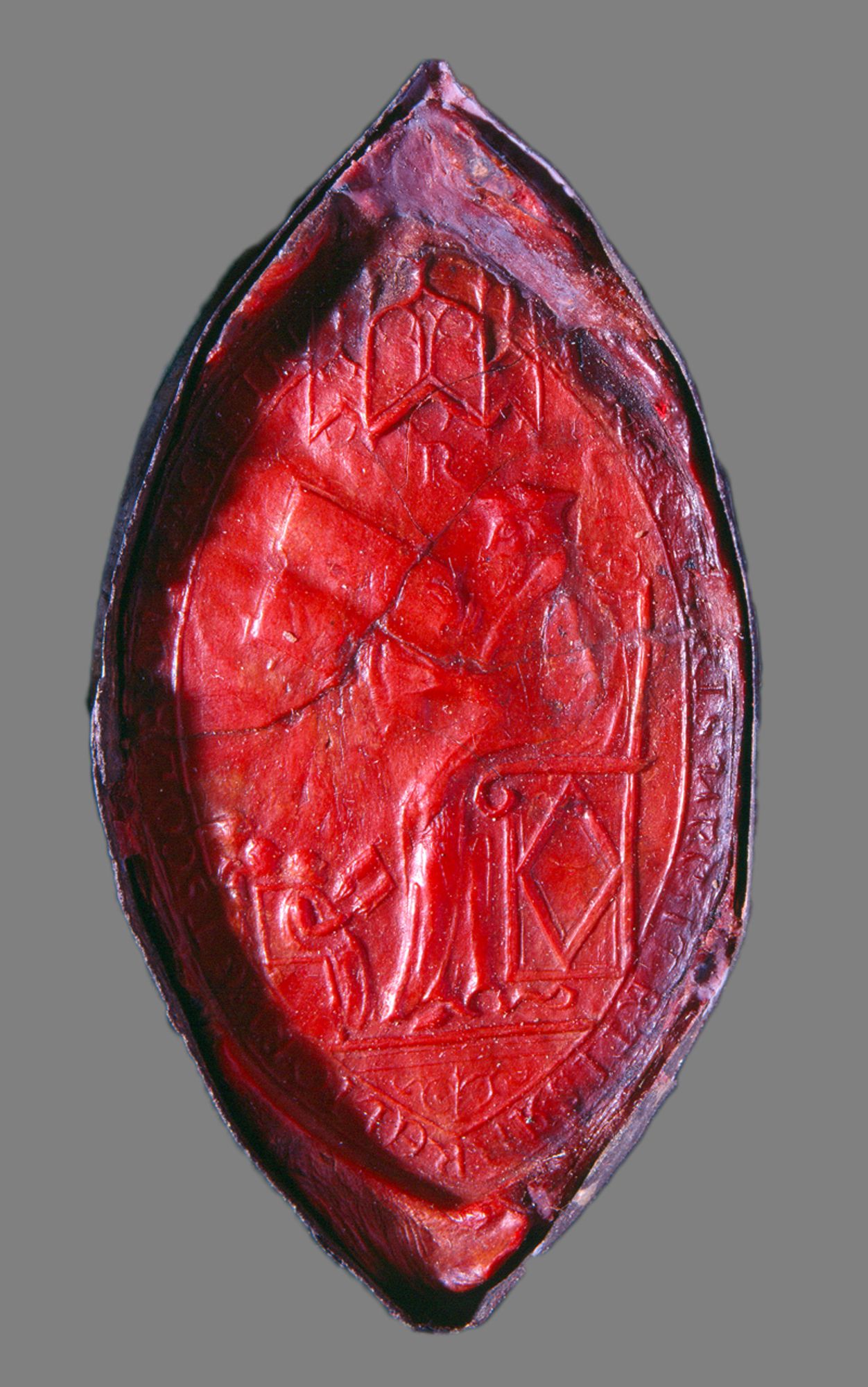 Sceau du recteur de l'Université d'Orléans - XVIIe siècle.