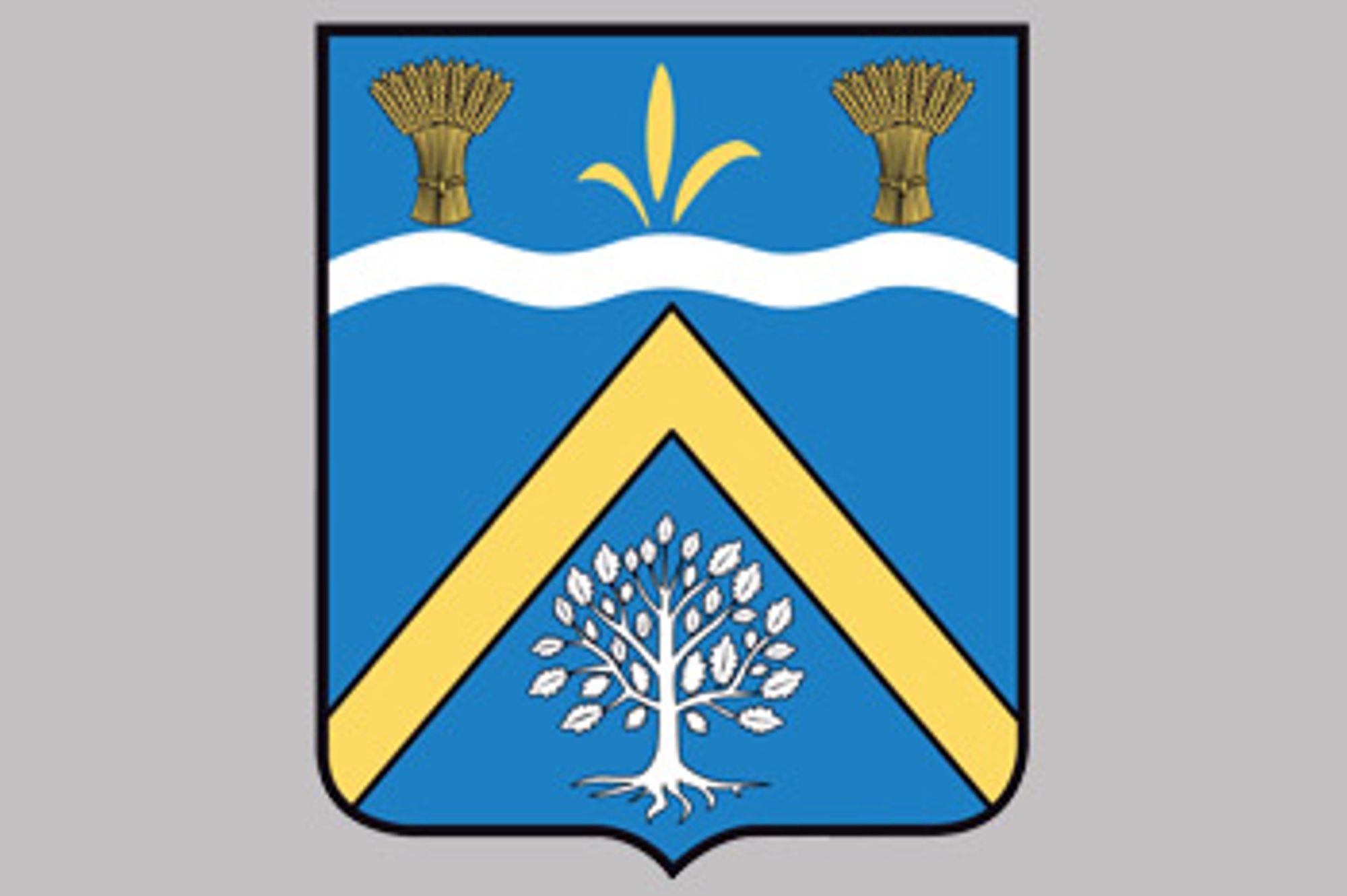 Blason adopté par délibération le 2 juillet 2009.