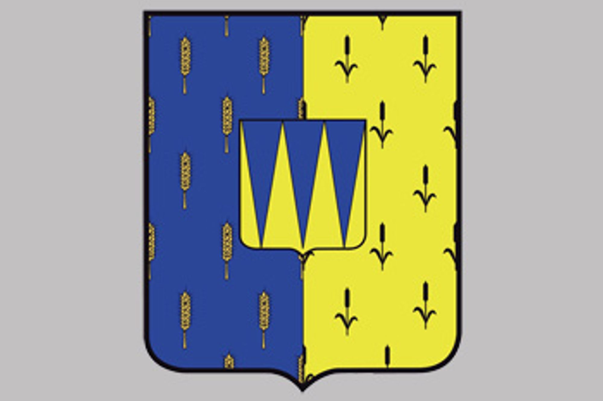 Blason de la commune de Bordeaux-en-Gâtinais adopté le 31 janvier 2012.