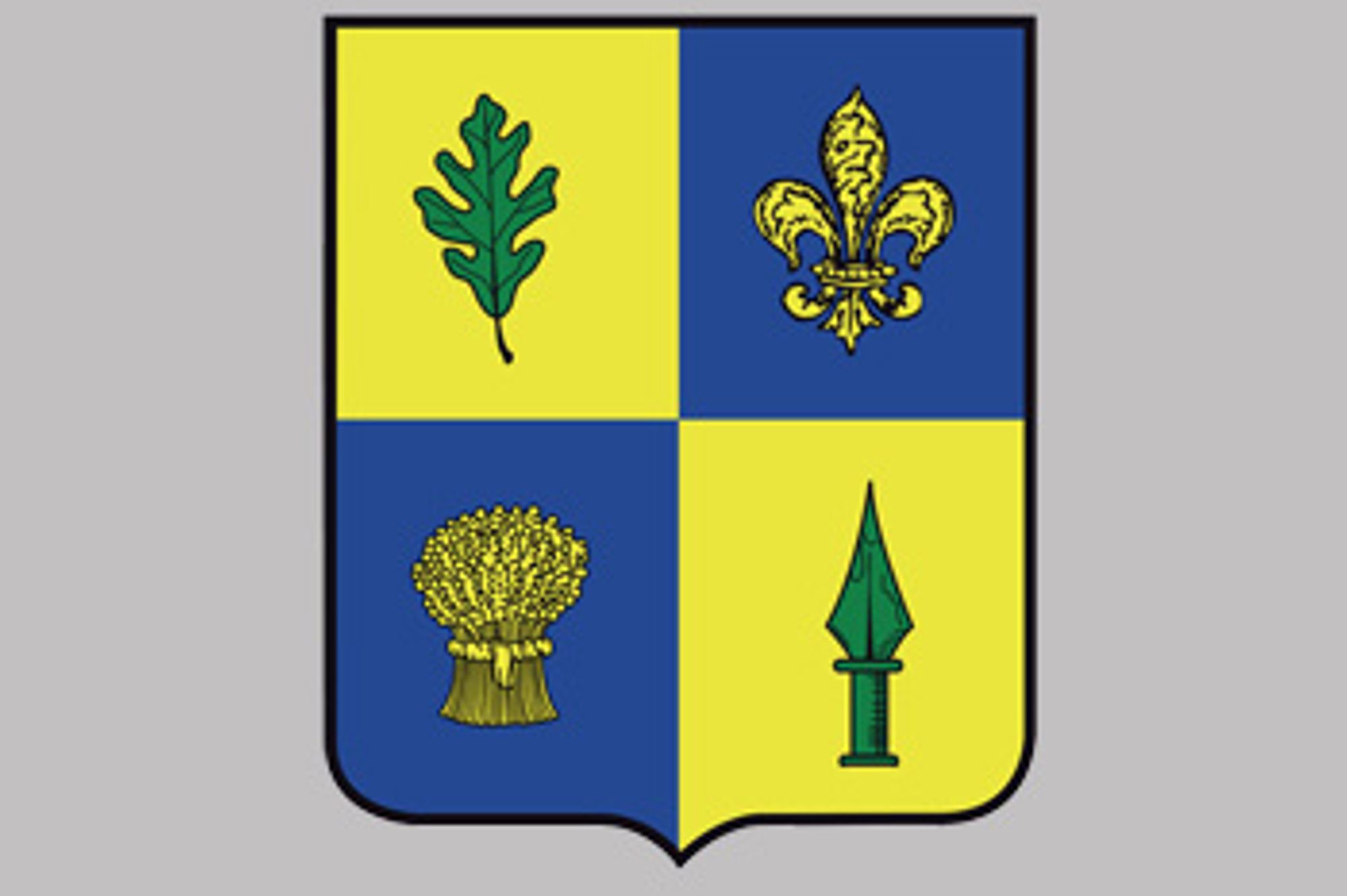 Blason de la commune de Courcy-aux-Loges adopté le 1er octobre 2010