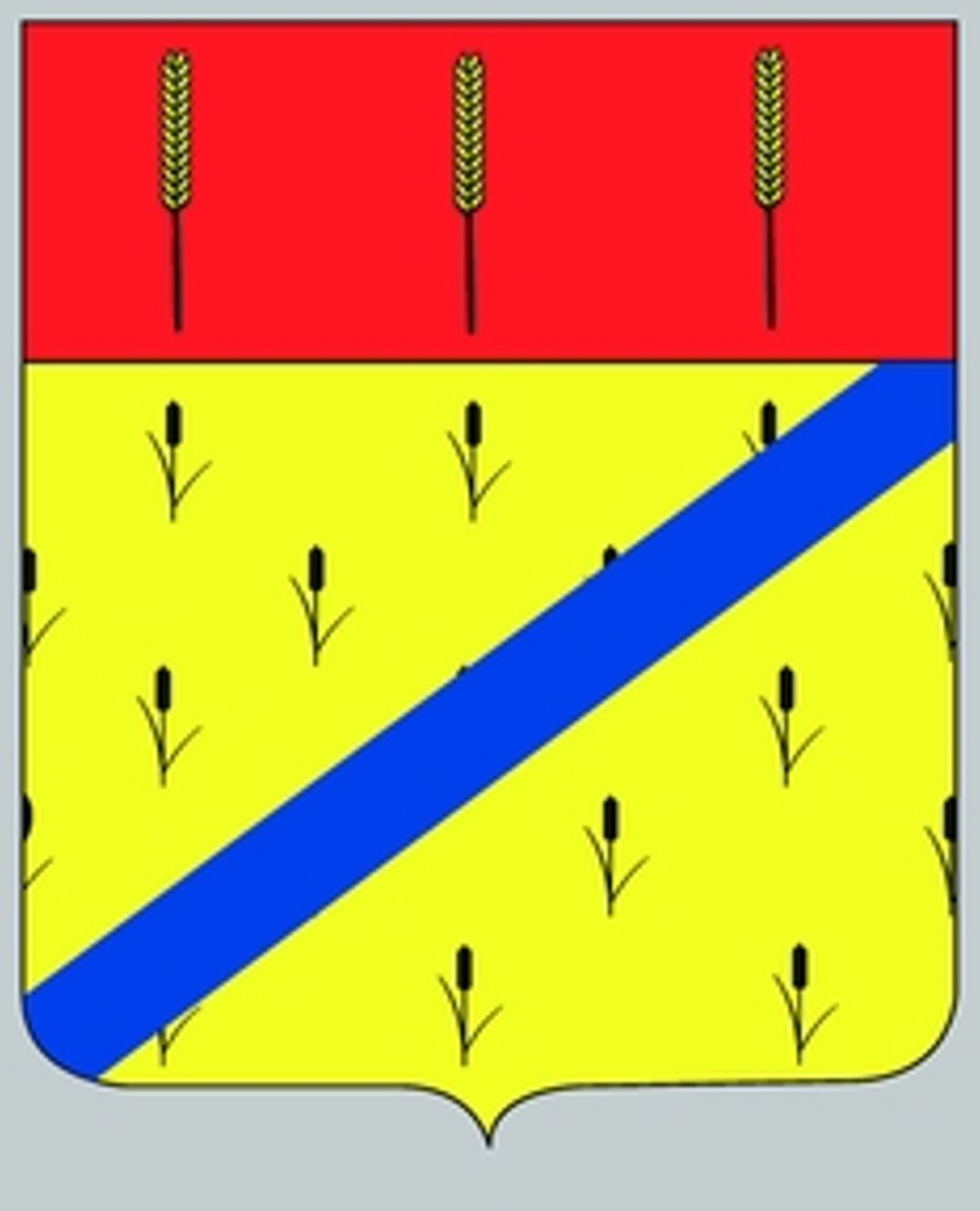 Blason de la commune de Courtempierre adopté le 12 juin 2018.