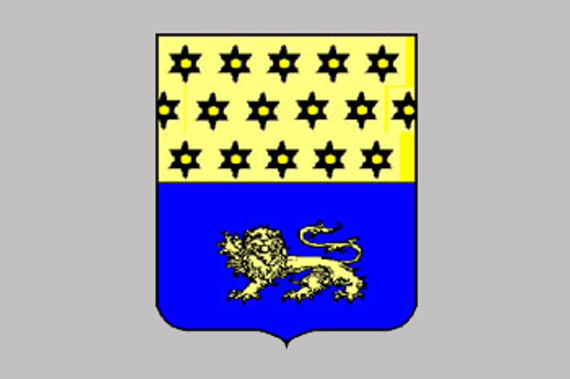 Blason de la commune de Isdes adopté le 21 décembre 1999.
