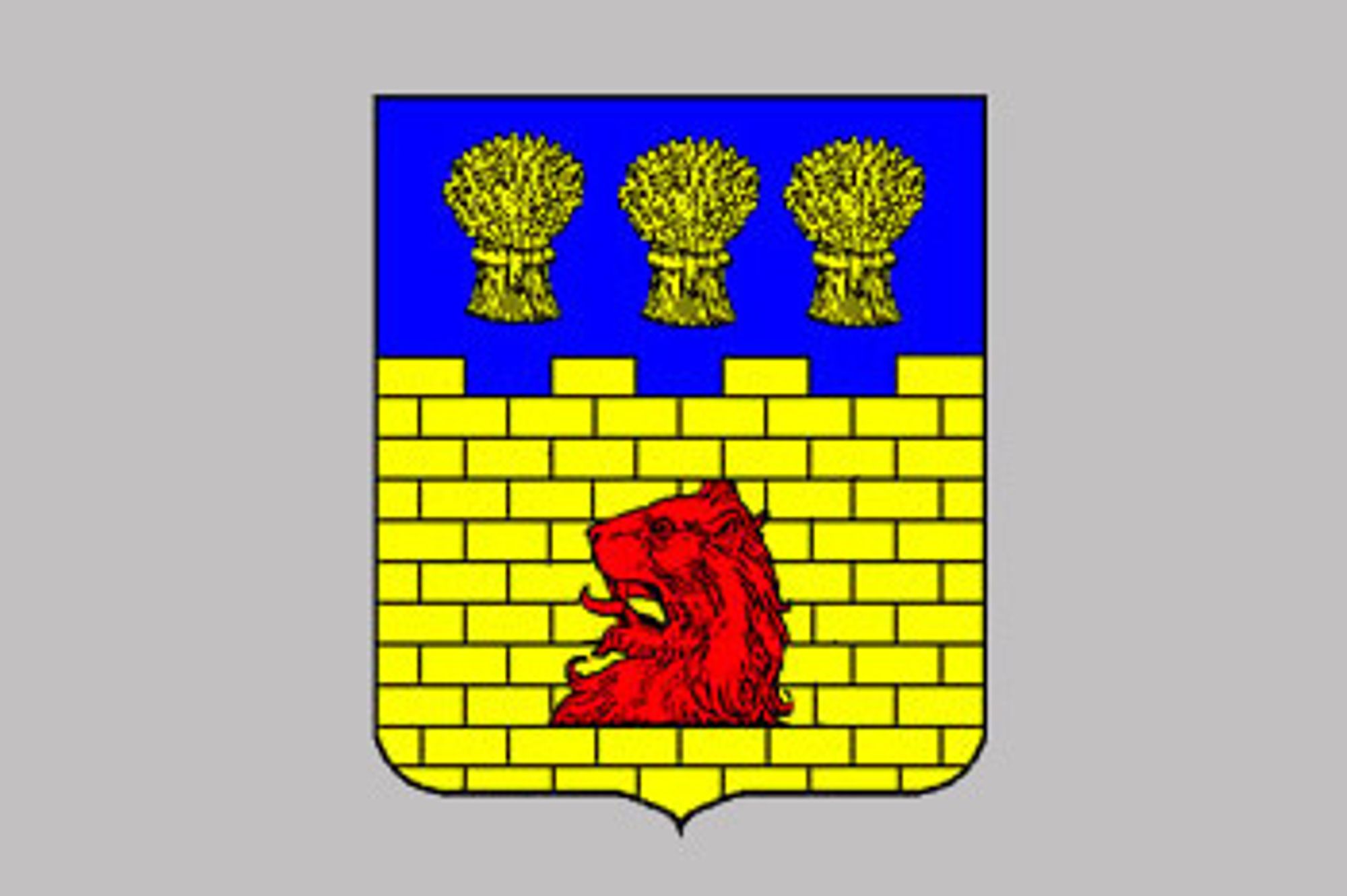 Blason de la commune de Lion-en-Beauce adopté le 6 septembre 2004.