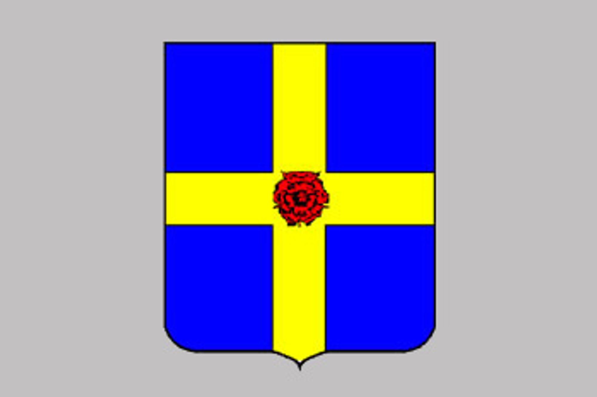 Blason de la commune de Montereau réalisé avec la participation de M. Hébert, adjoint au maire de Montereau et adopté le 4 février 2003.