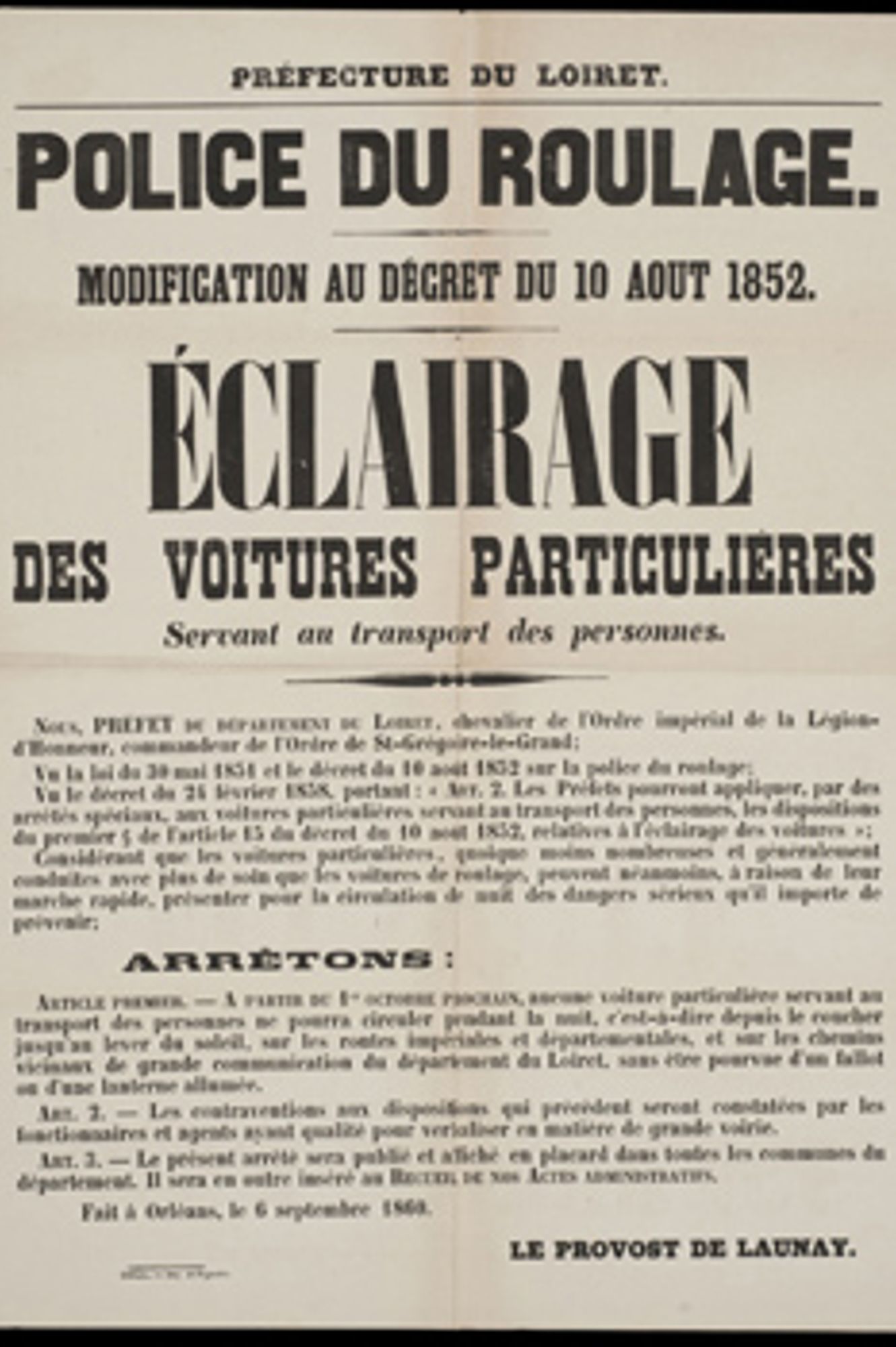 Découvrez les archives relatives au début de l'automobile dans le Loiret