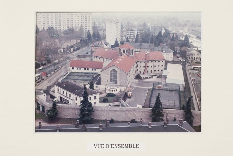 Photographie aérienne de la maison d’arrêt d’Orléans, XXe siècle