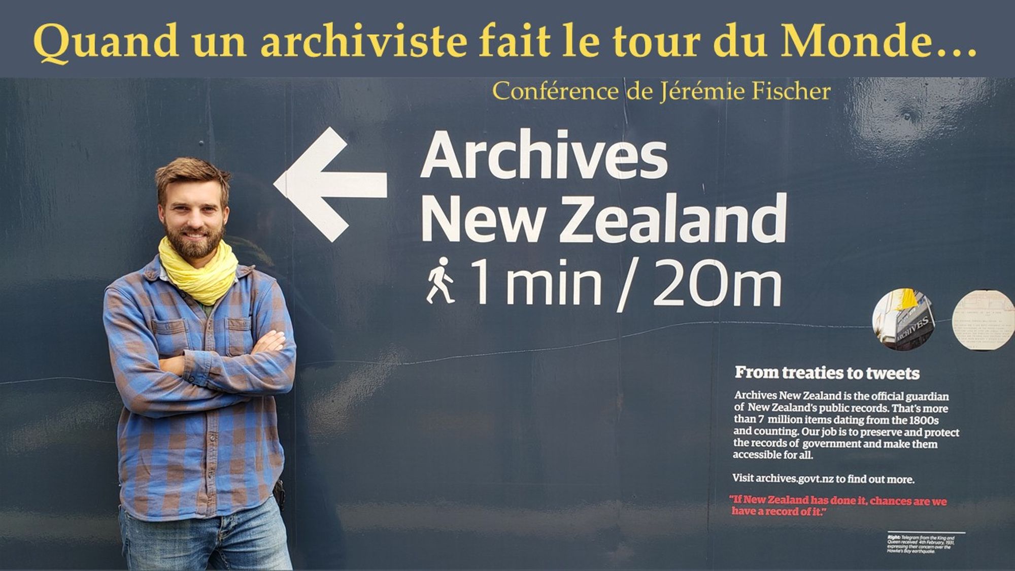 Conférence : Quand un archiviste fait le tour du monde...