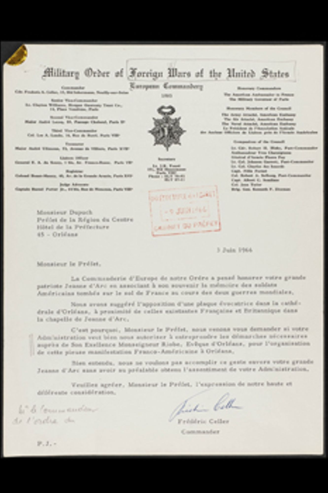 Découvrez les archives relatives à la présence américaine dans le Loiret