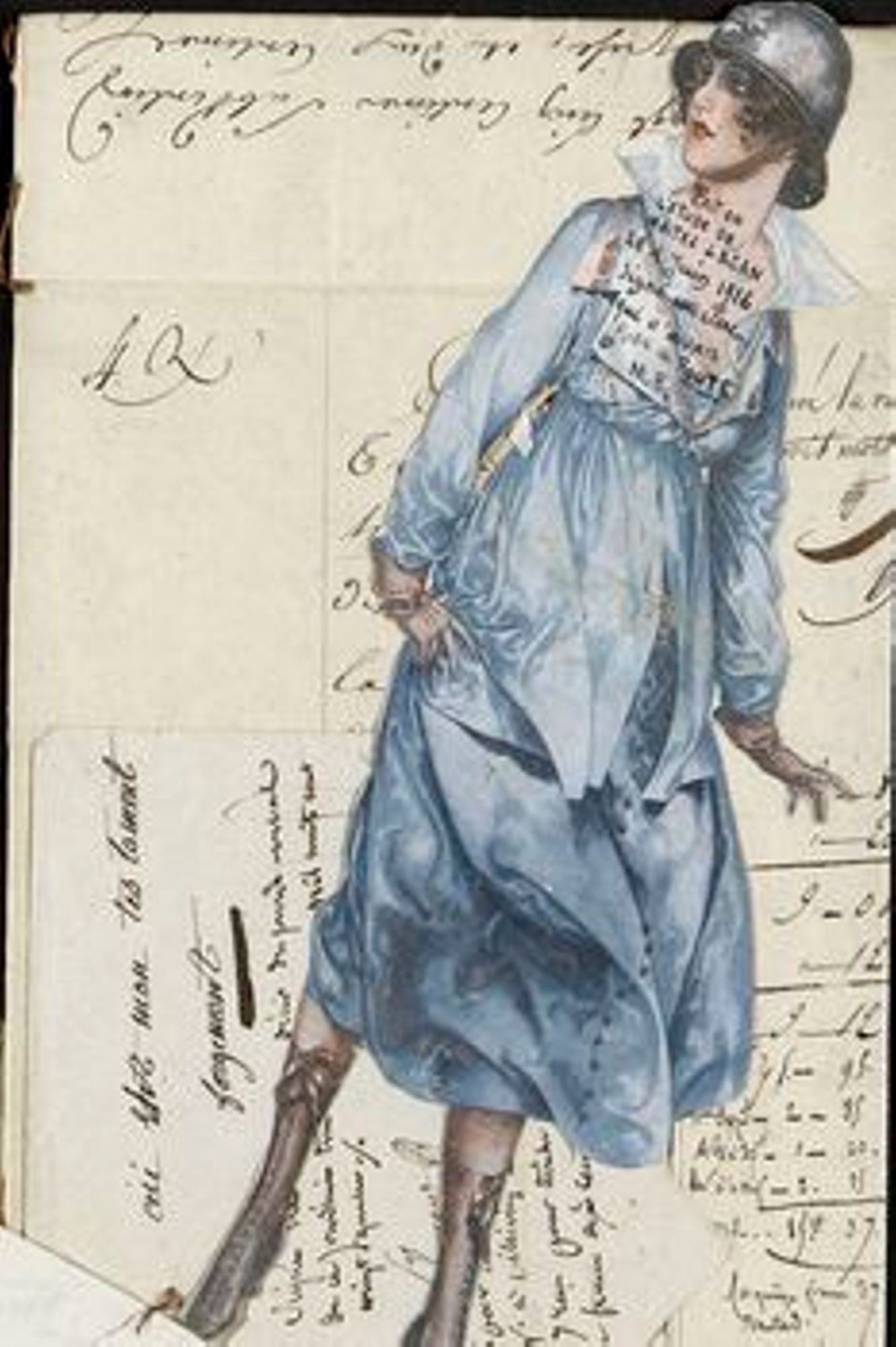 Collage d'un clerc désoeuvré