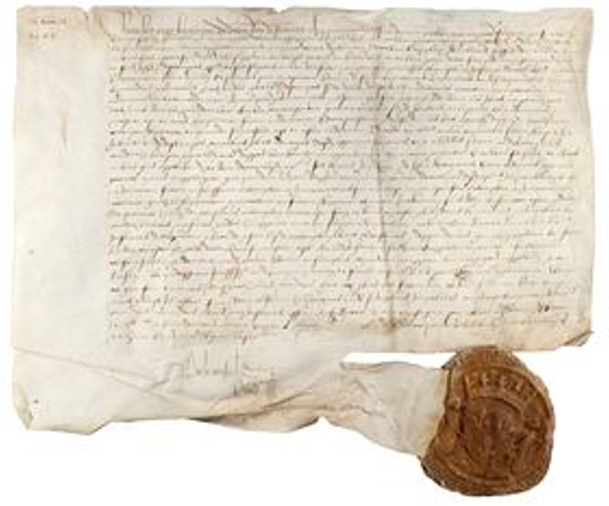 Procédure relative à l'étang d'Ardon, Archives du château de Boisgibault, 1488
