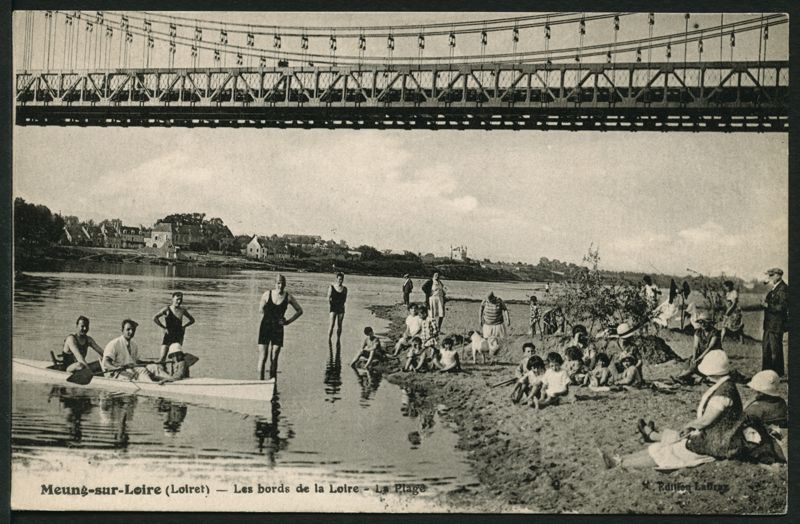 "Meung-sur-Loire - Les bords de la Loire - La Plage."