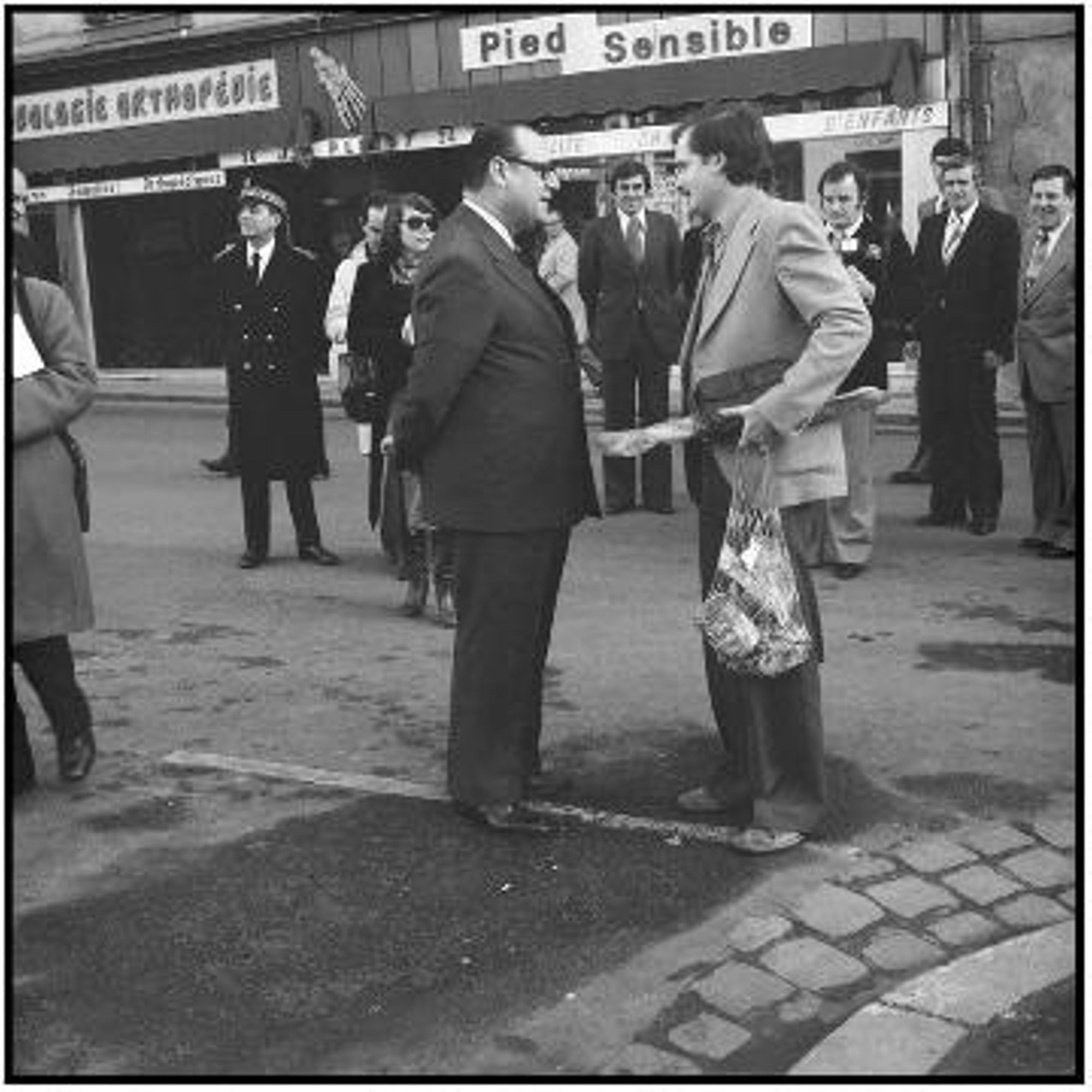 Venue à Orléans de Raymond Barre. (24 janvier 1977)
