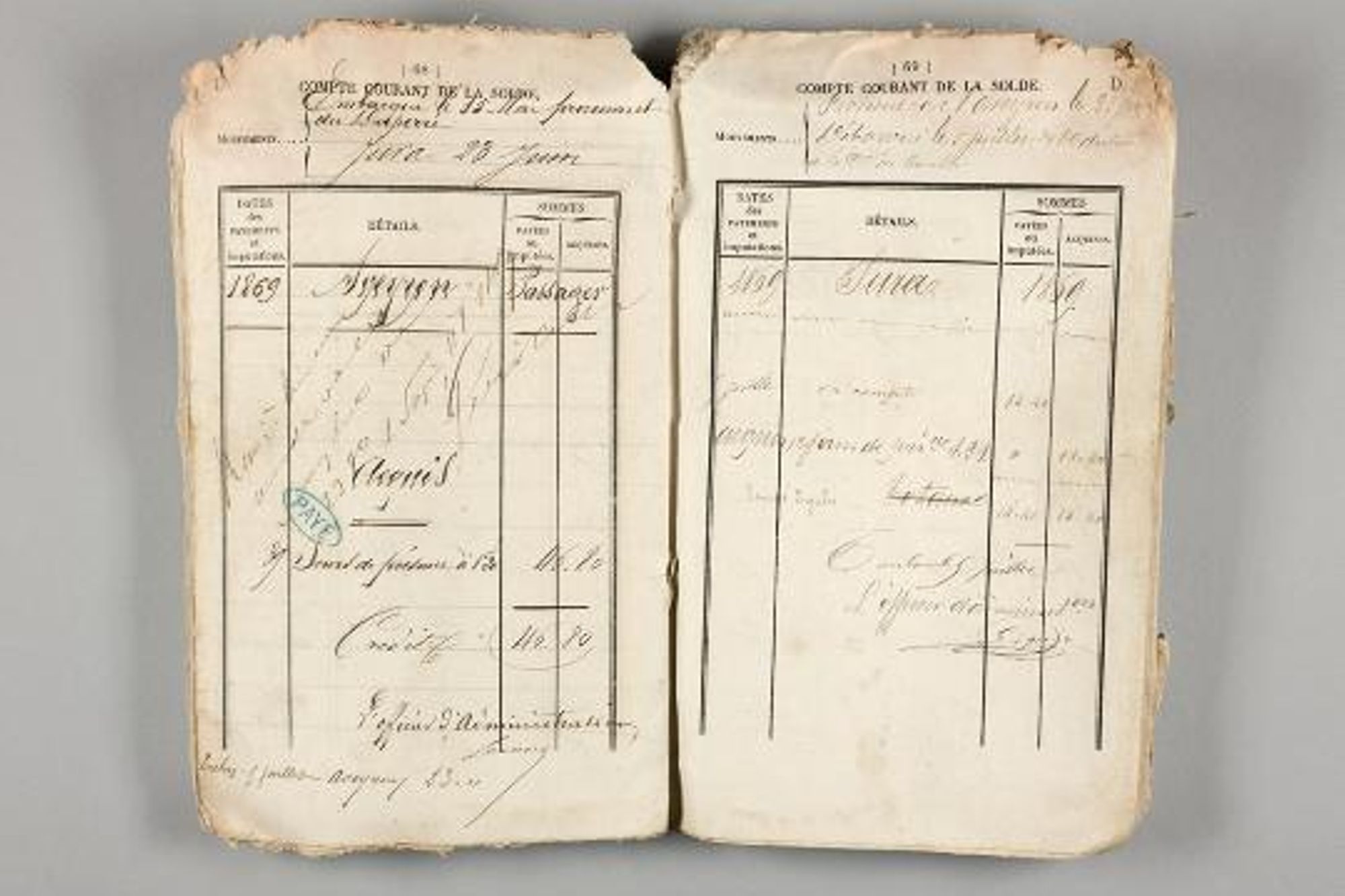 Livrets militaires de soldats tués à Cravant (déc. 1870)