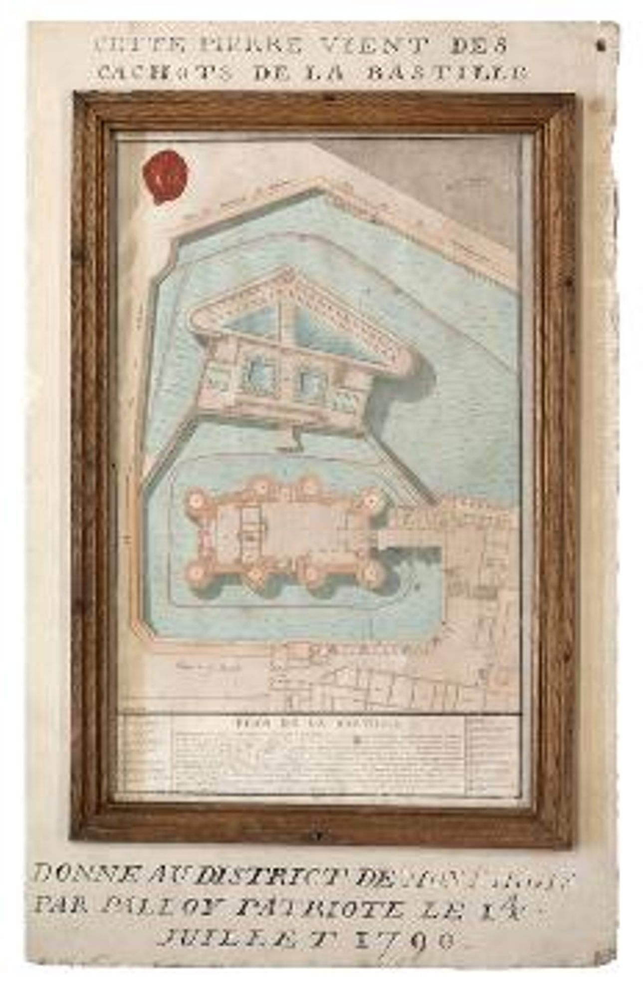 Pierre provenant du démantèlement de la Bastille (1790)